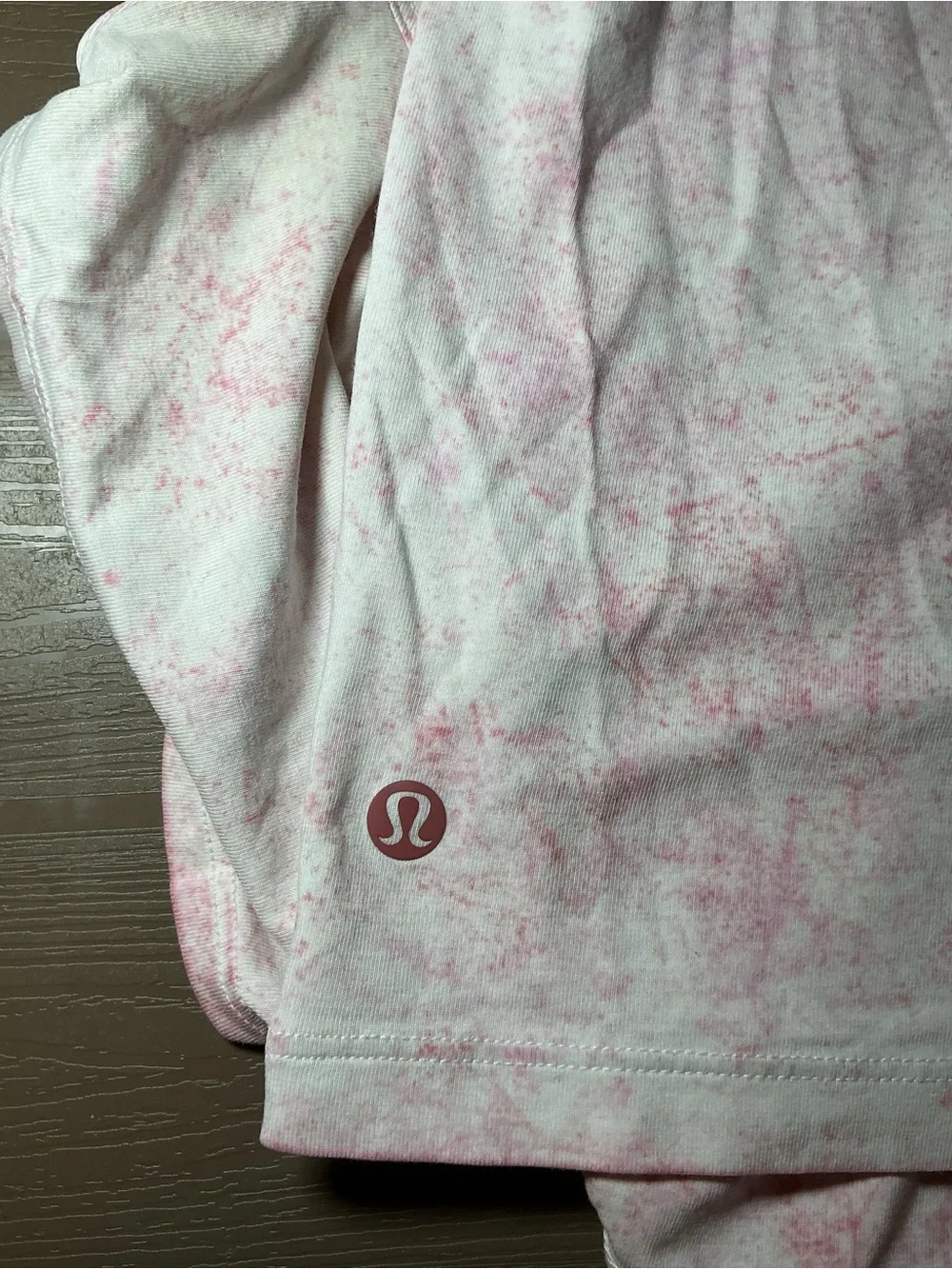 Short Sleeve Crewneck T‑Shirt in Light Pink Wash